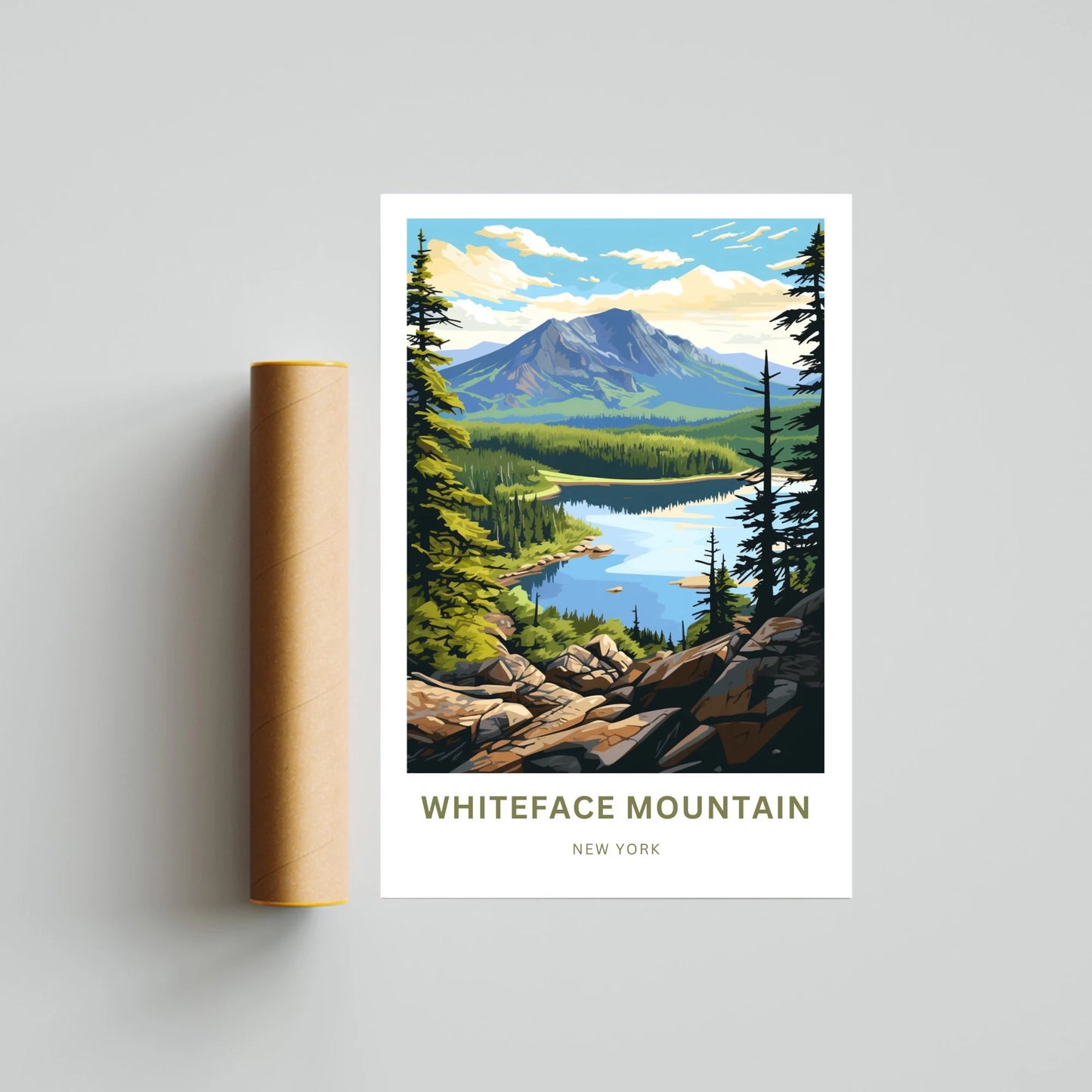 Whiteface Mountain Travel Poster