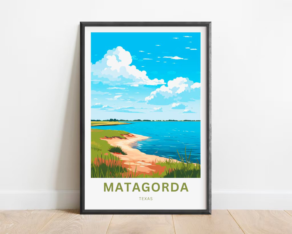 Matagorda Travel Poster