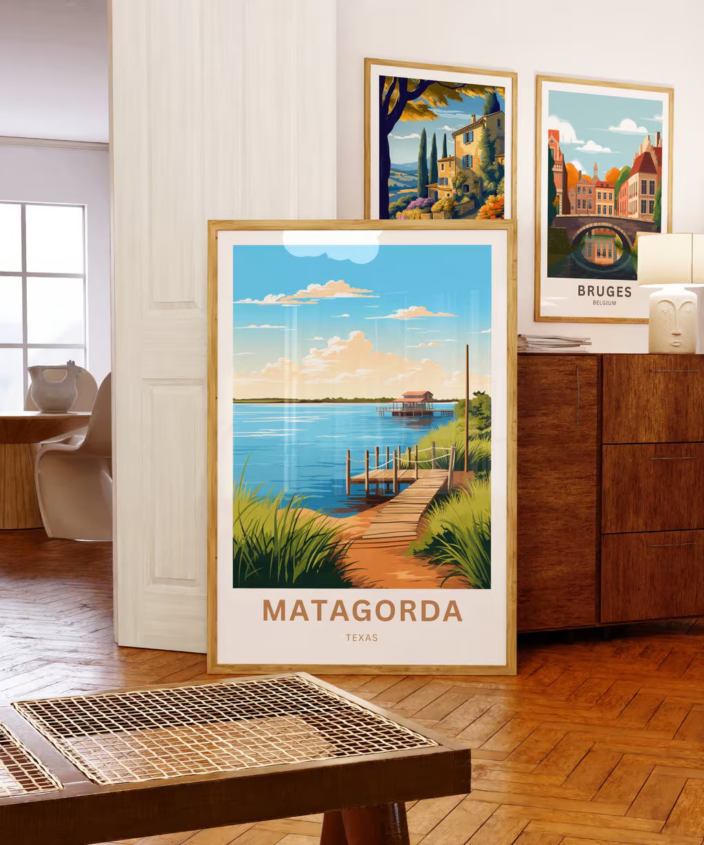 Matagorda Travel Poster