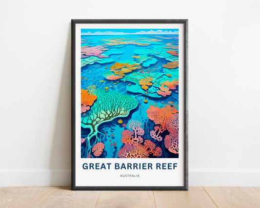 Great Barrier Reef Travel Poster