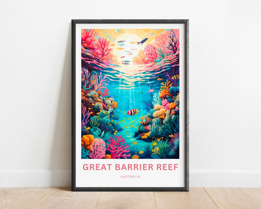 Great Barrier Reef Travel Poster