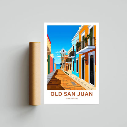 Old San Juan Travel Poster