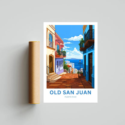 Old San Juan Travel Poster