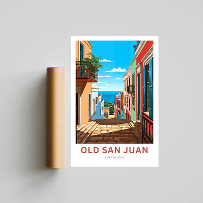 Old San Juan Travel Poster