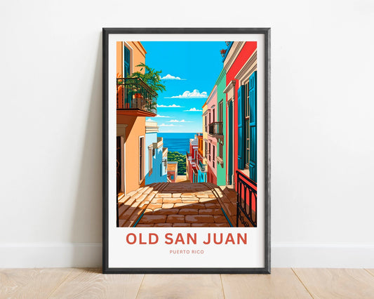 Old San Juan Travel Poster