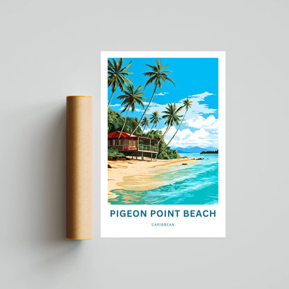 Pigeon Point Beach Travel Poster