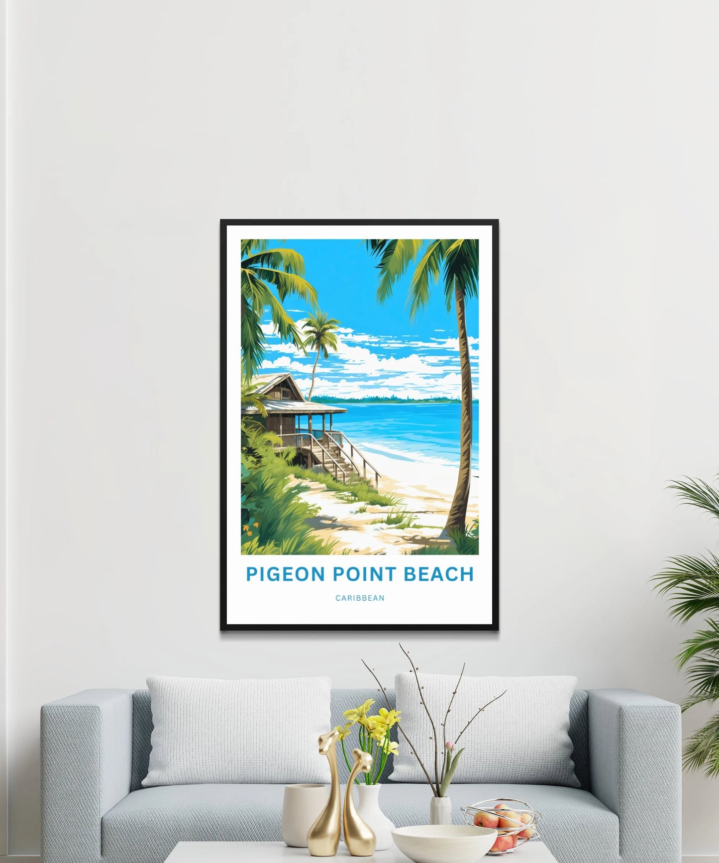 Pigeon Point Beach Travel Poster