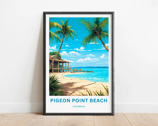 Pigeon Point Beach Travel Poster