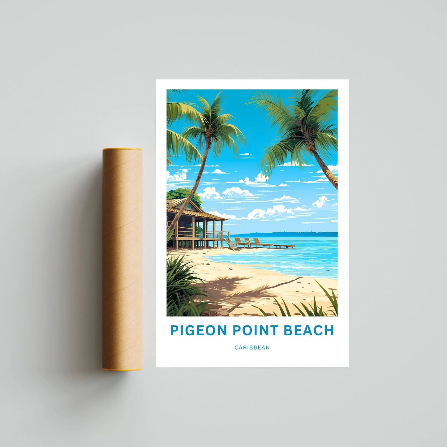 Pigeon Point Beach Travel Poster