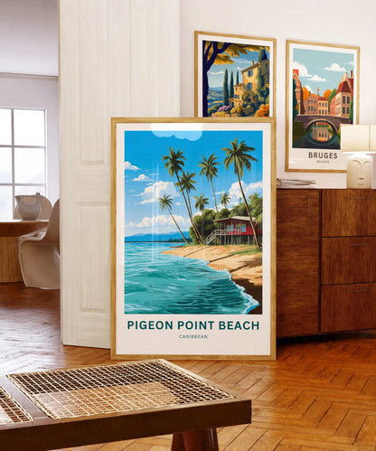 Pigeon Point Beach Travel Poster