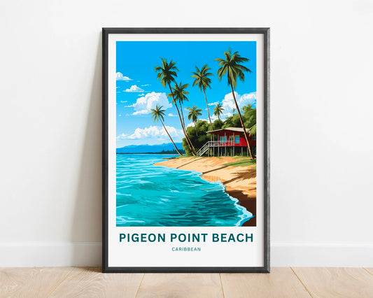 Pigeon Point Beach Travel Poster