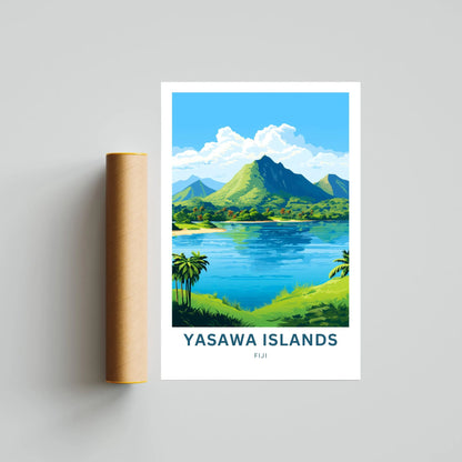 Yasawa Island Travel Poster