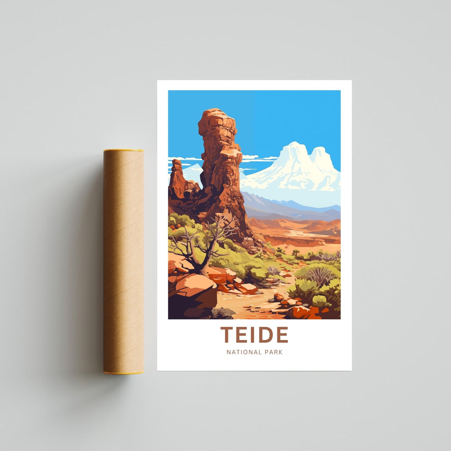 Teide Travel Poster