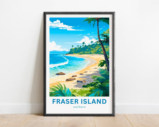 Fraser Island  Travel Poster