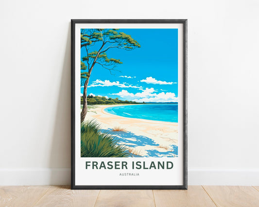 Fraser Island  Travel Poster