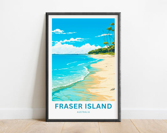 Fraser Island  Travel Poster