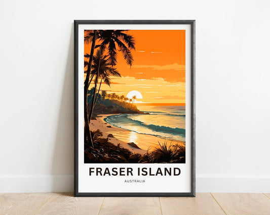 Fraser Island  Travel Poster