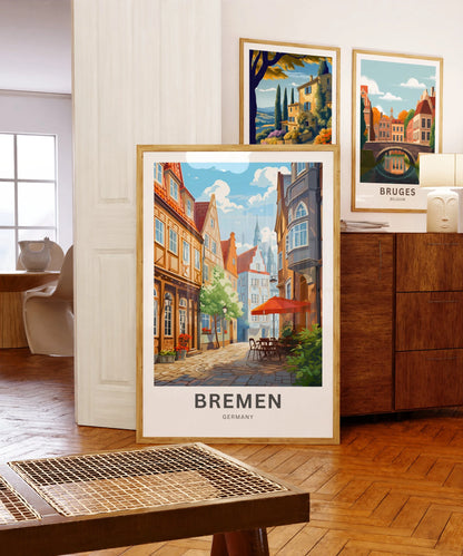 Bremen Travel Poster