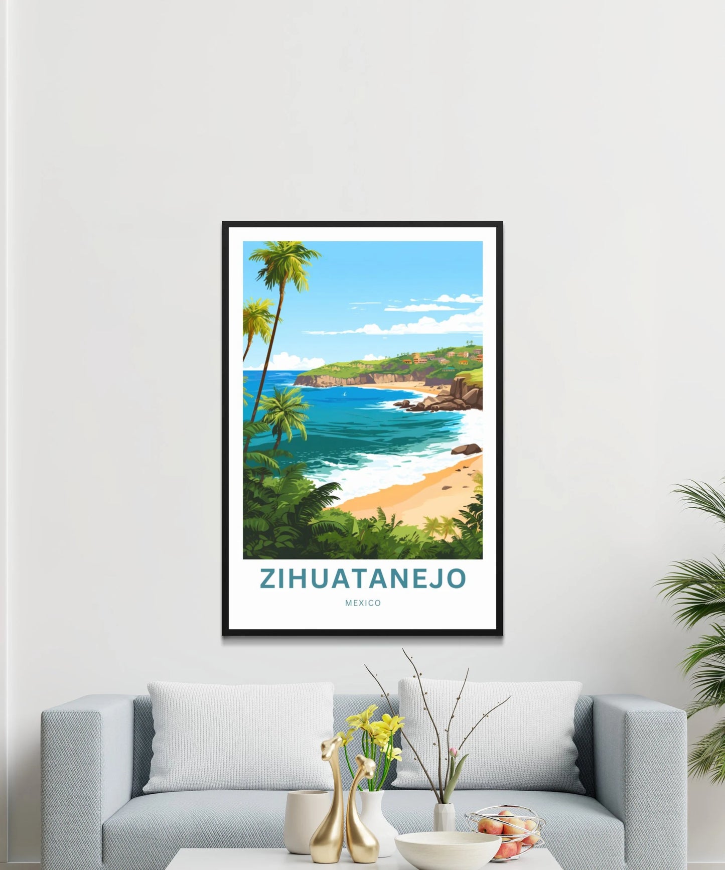 Zihuatanejo Travel Poster