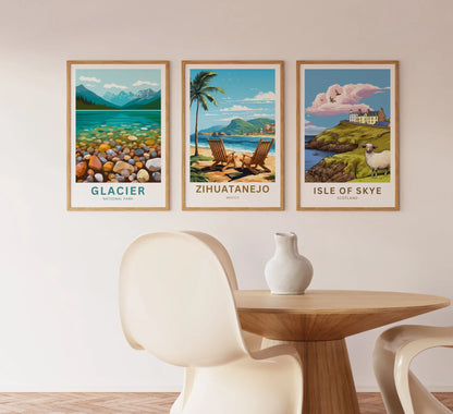 Zihuatanejo Travel Poster