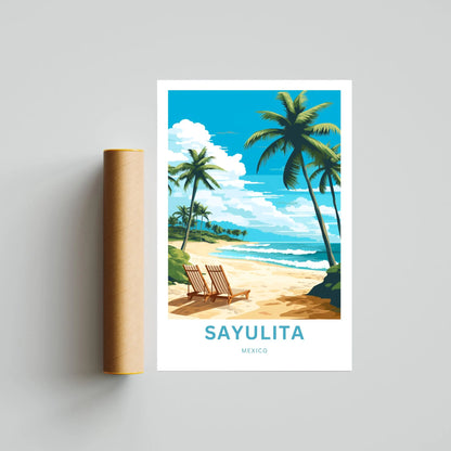 Sayulita Travel Poster