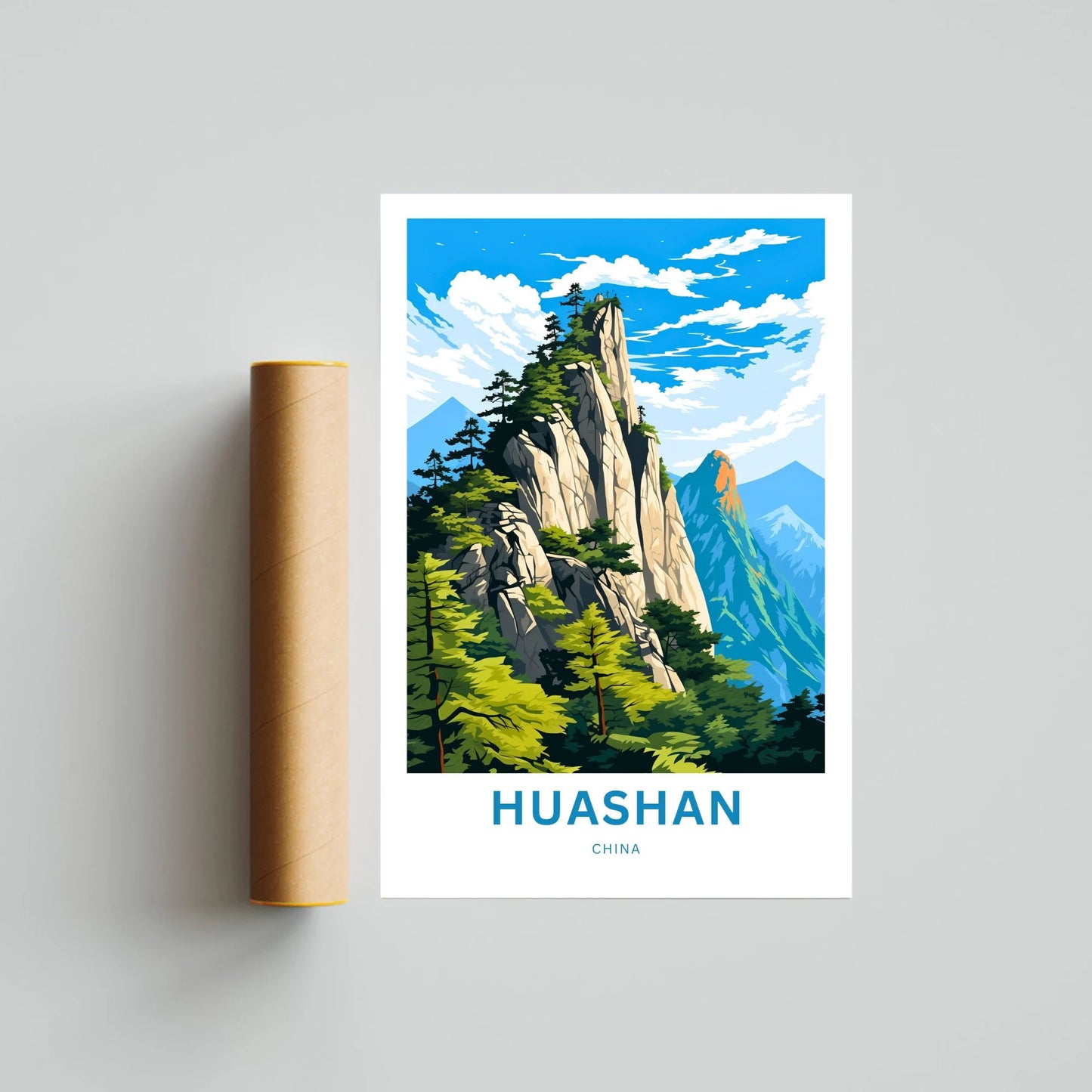 Huashan Travel Poster