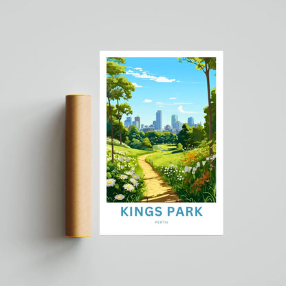 Kings Park Travel Poster
