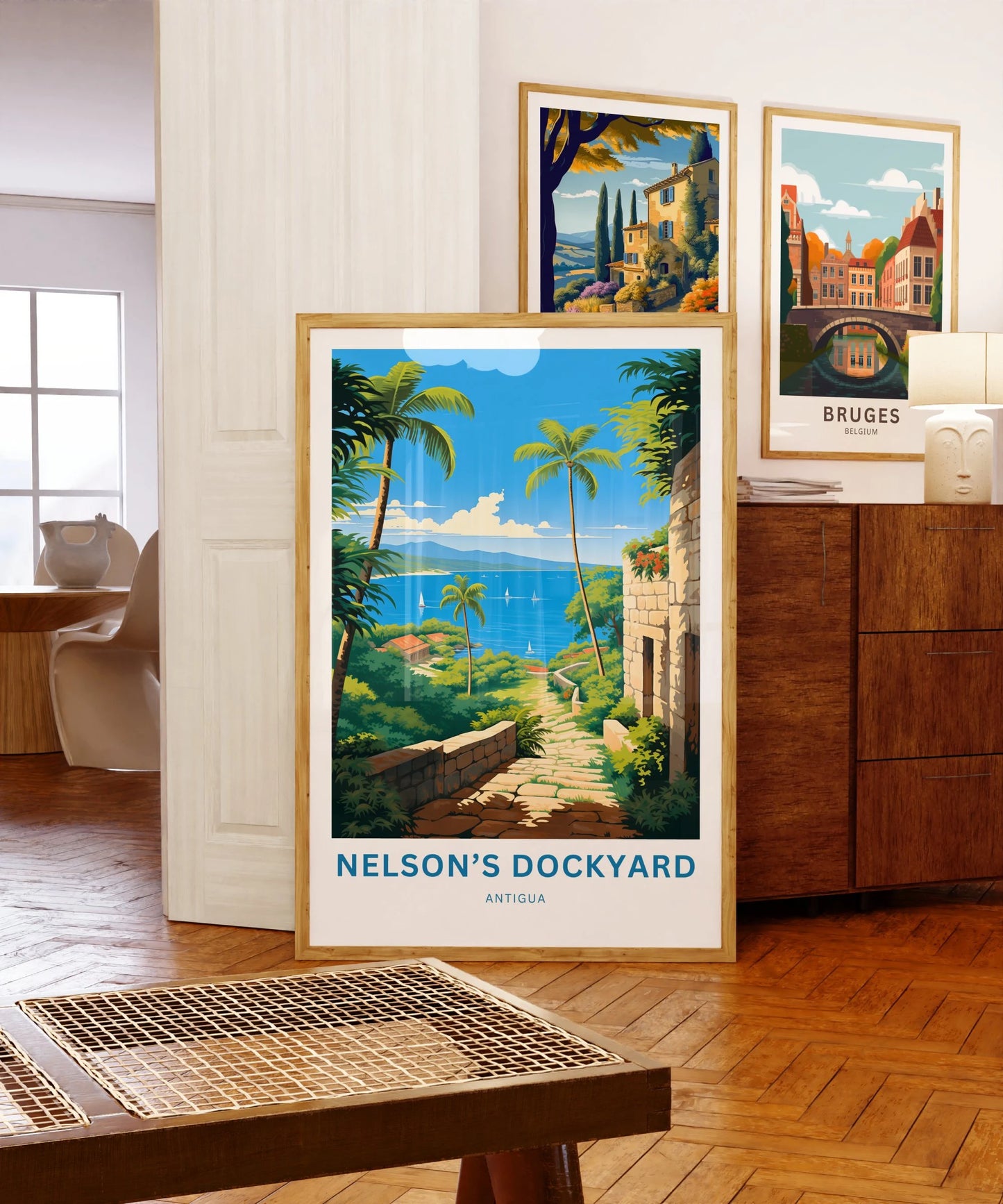 Nelson Dockyard Travel Poster