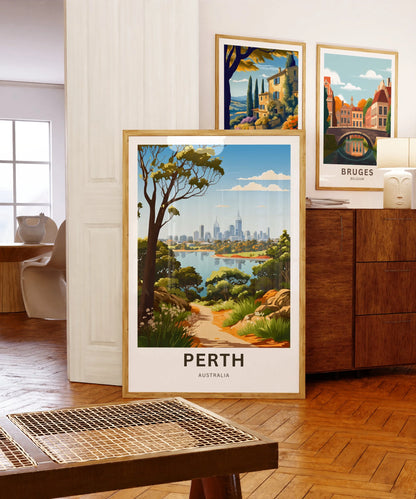 Perth Travel Poster