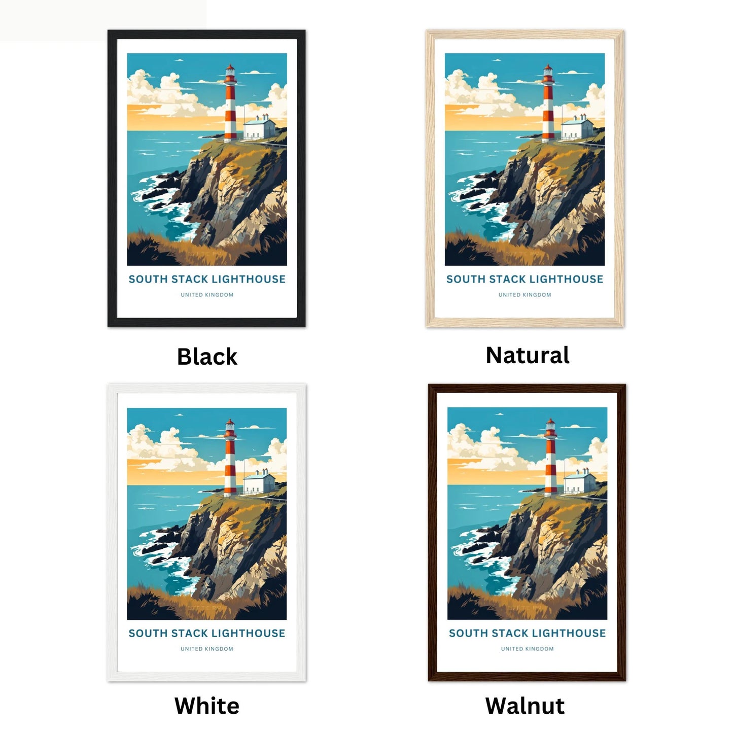 South Stack Lighthouse Travel Poster