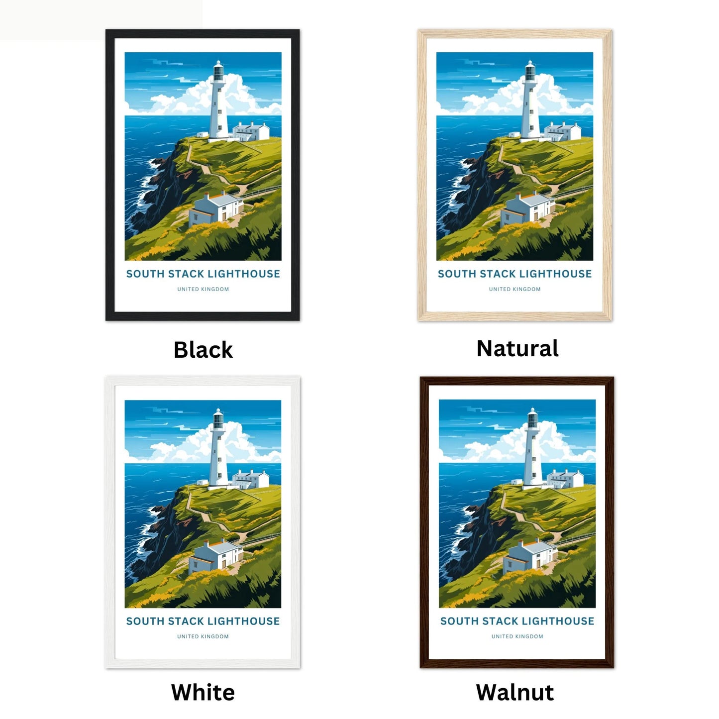 South Stack Lighthouse Travel Poster