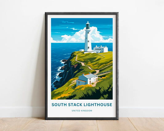 South Stack Lighthouse Travel Poster