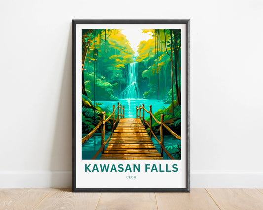 Kawasan Falls Travel Poster