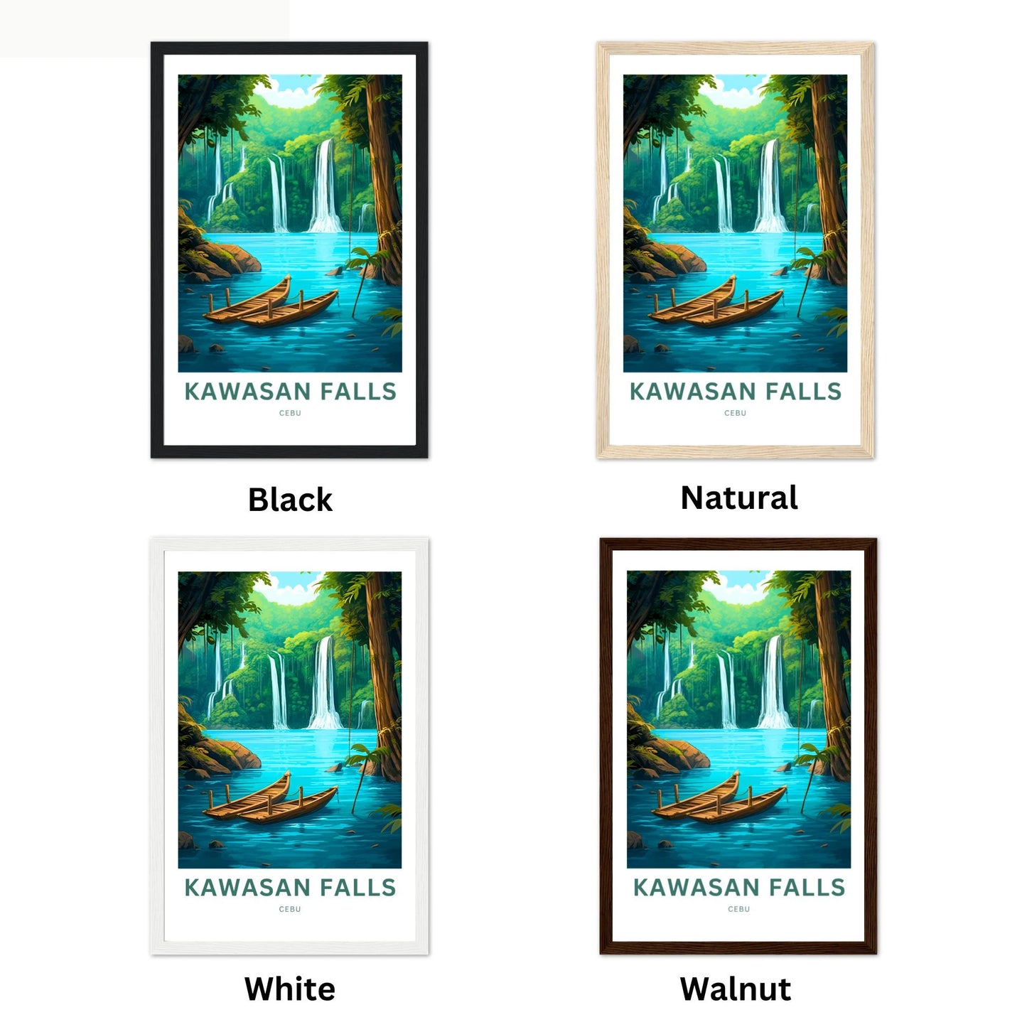 Kawasan Falls Travel Poster