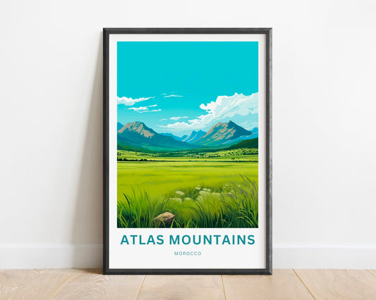 Atlas Mountains Travel Poster