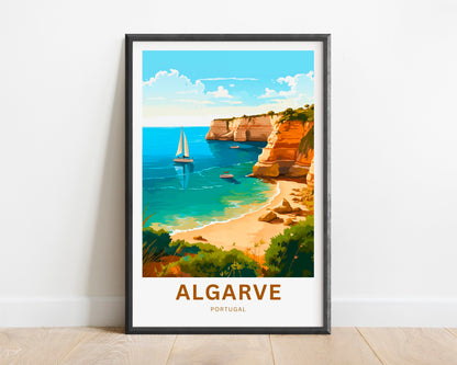 Algarve Travel Poster