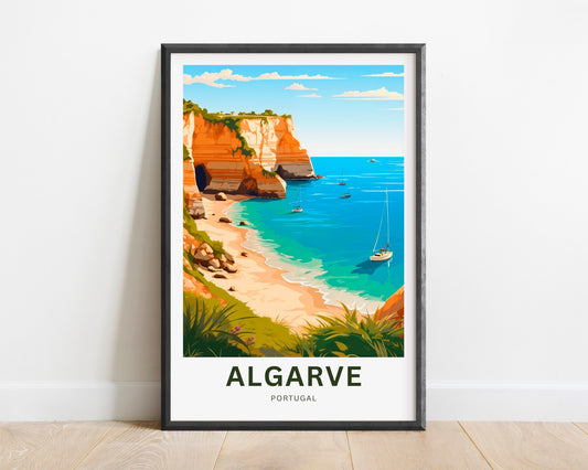 Algarve Travel Poster