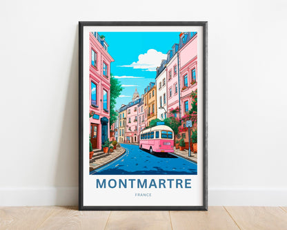 Montmartre Travel Poster