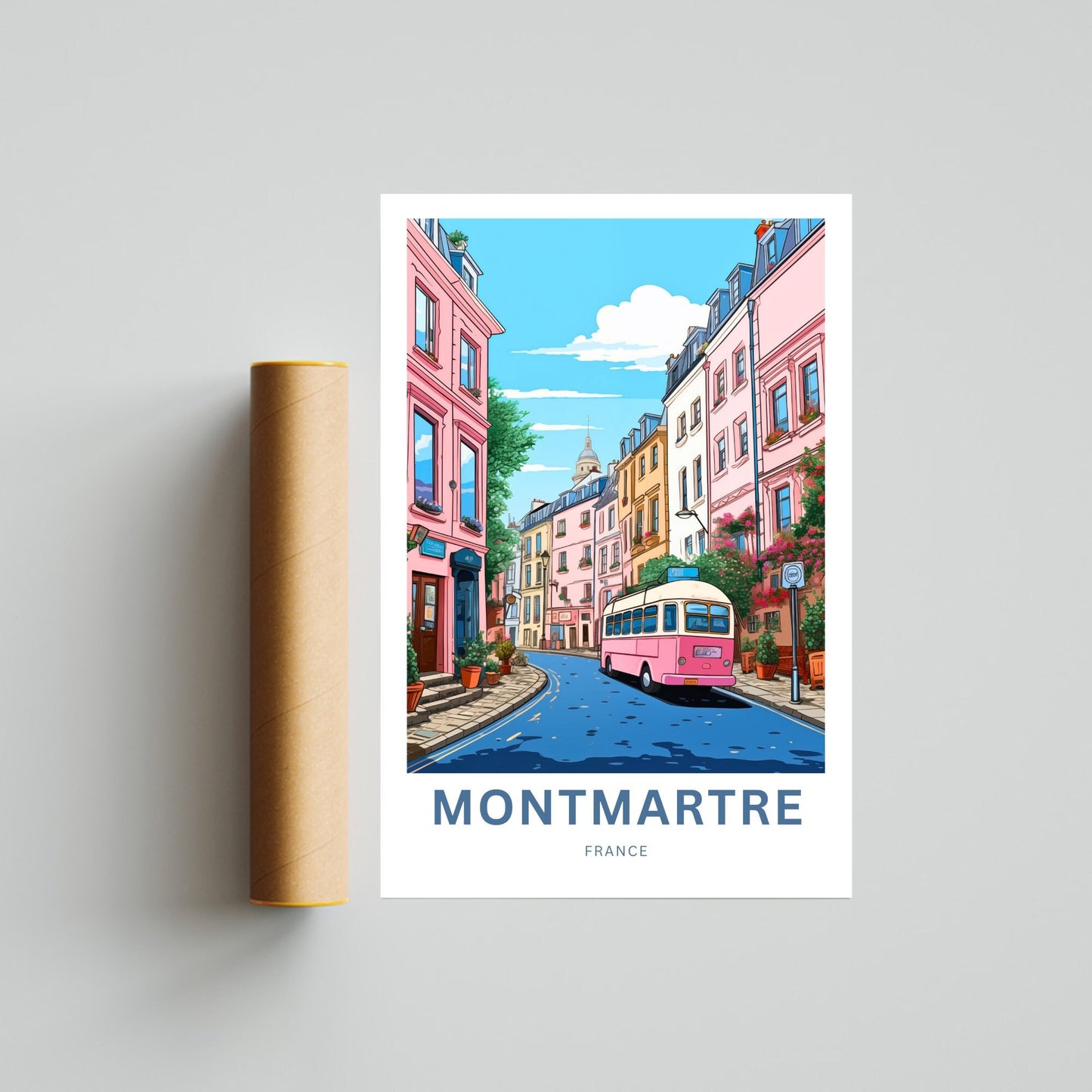 Montmartre Travel Poster