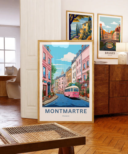 Montmartre Travel Poster