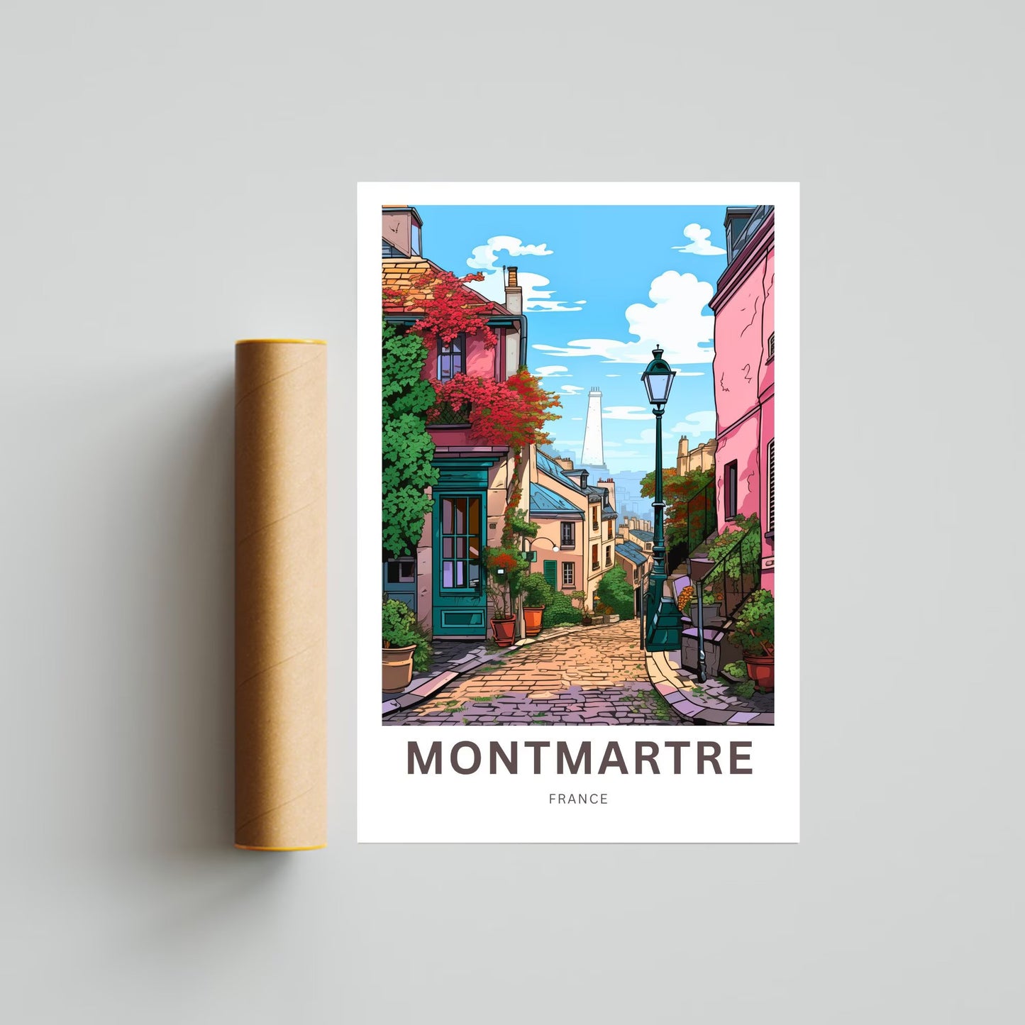 Montmartre Travel Poster