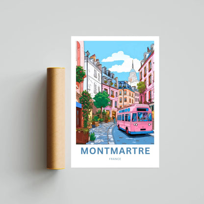 Montmartre Travel Poster