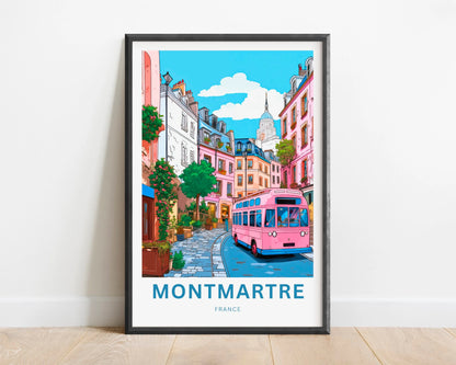 Montmartre Travel Poster