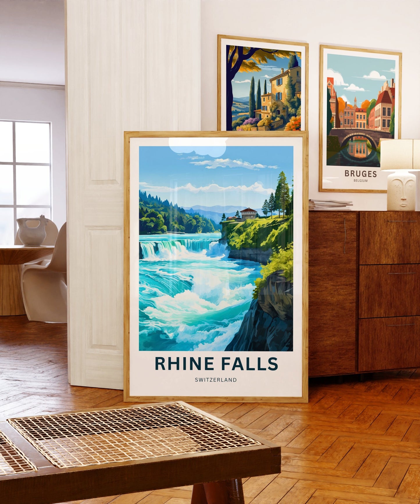 Rhine Falls Travel Poster