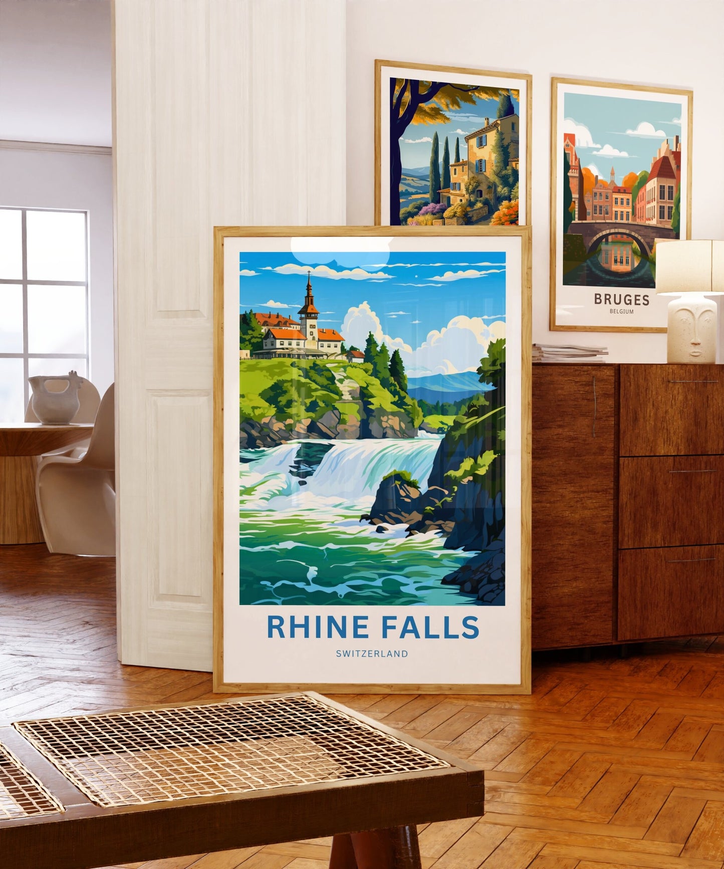 Rhine Falls Travel Poster