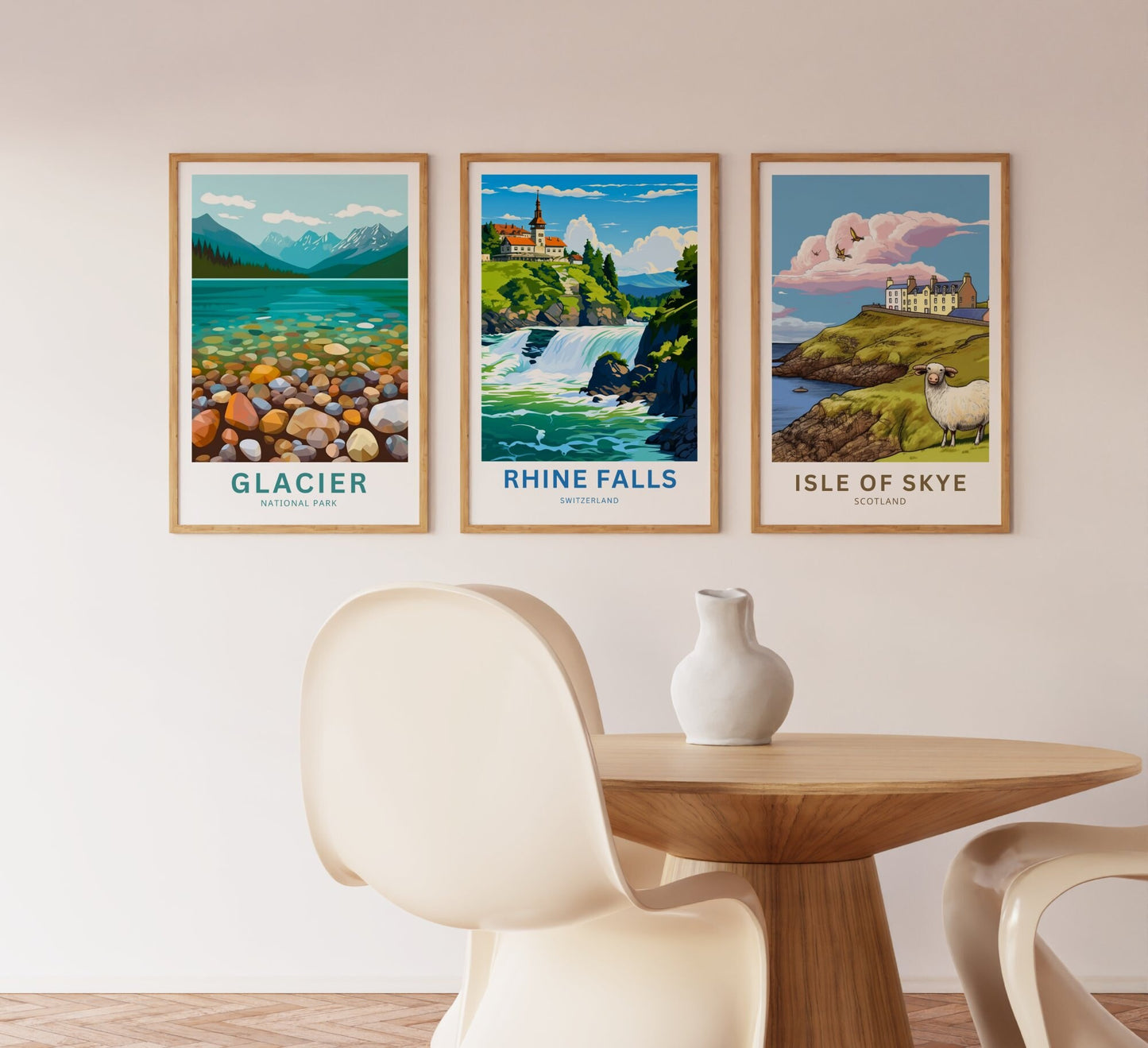 Rhine Falls Travel Poster