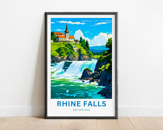 Rhine Falls Travel Poster