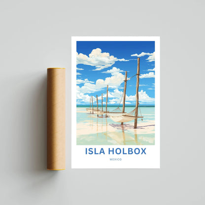 Isla Holbox Travel Poster