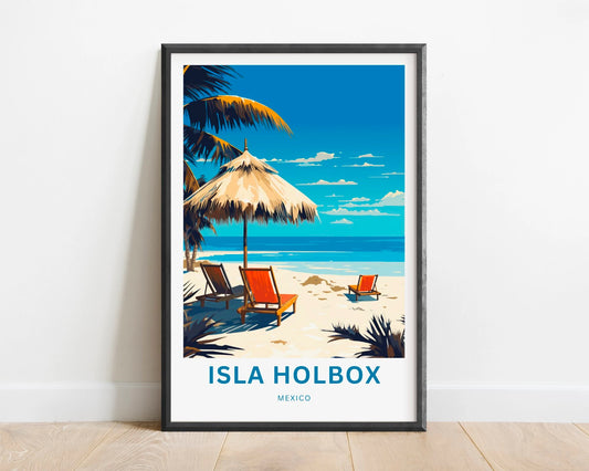 Isla Holbox Travel Poster