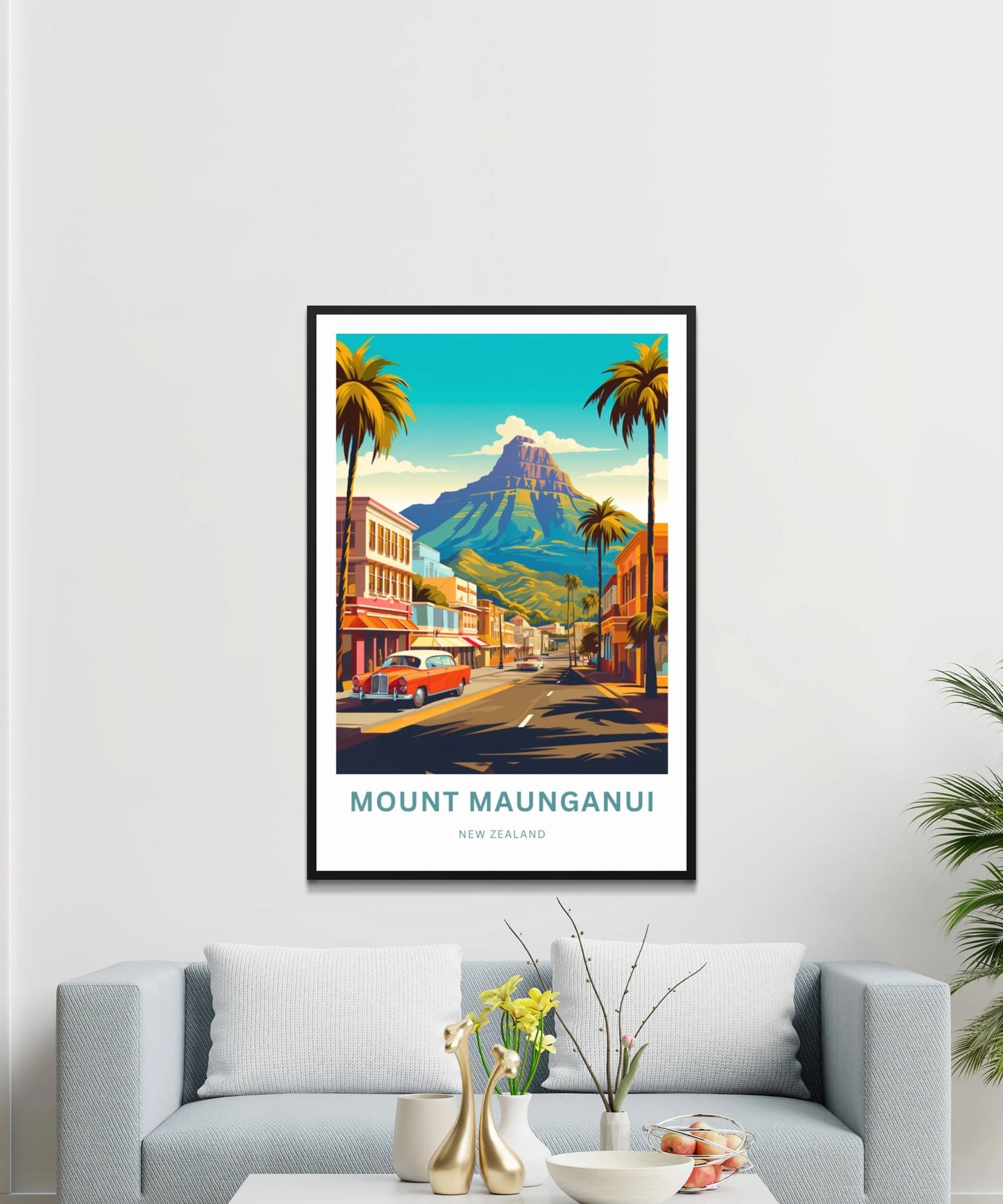 Mount Maunganui Travel Poster